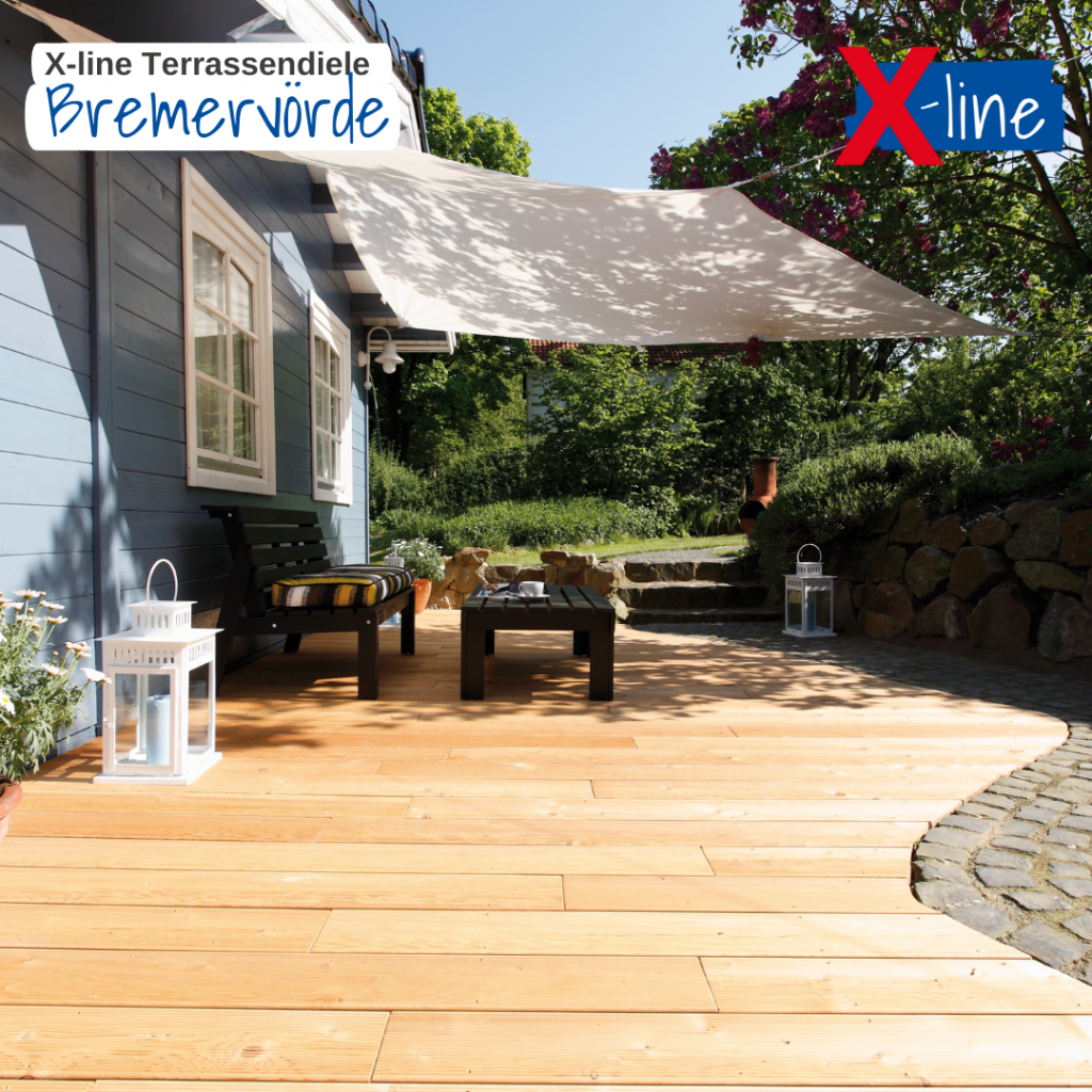 X-Line Terrassendiele (Holz) “Bremervörde”