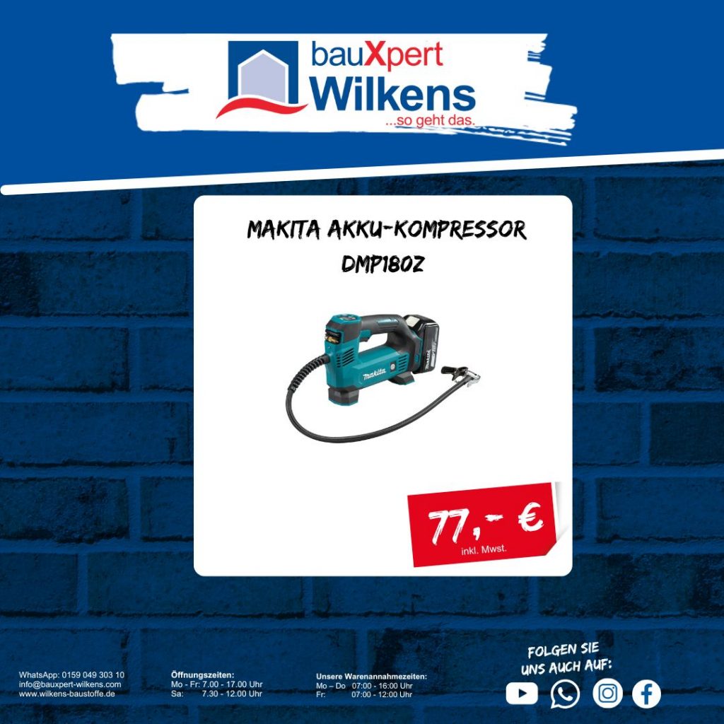 Makita Akku-Kompressor DMP180Z