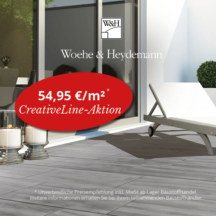 Aktion: CreativeLine – Terrassenplatten