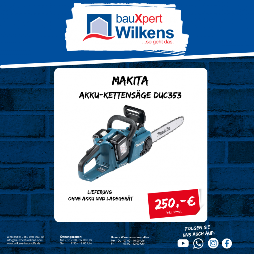 Makita Akku-Kettensäge DUC353